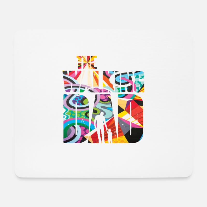 The Walking Dad Vater und Sohn - Mousepad (Querformat) - Weiß