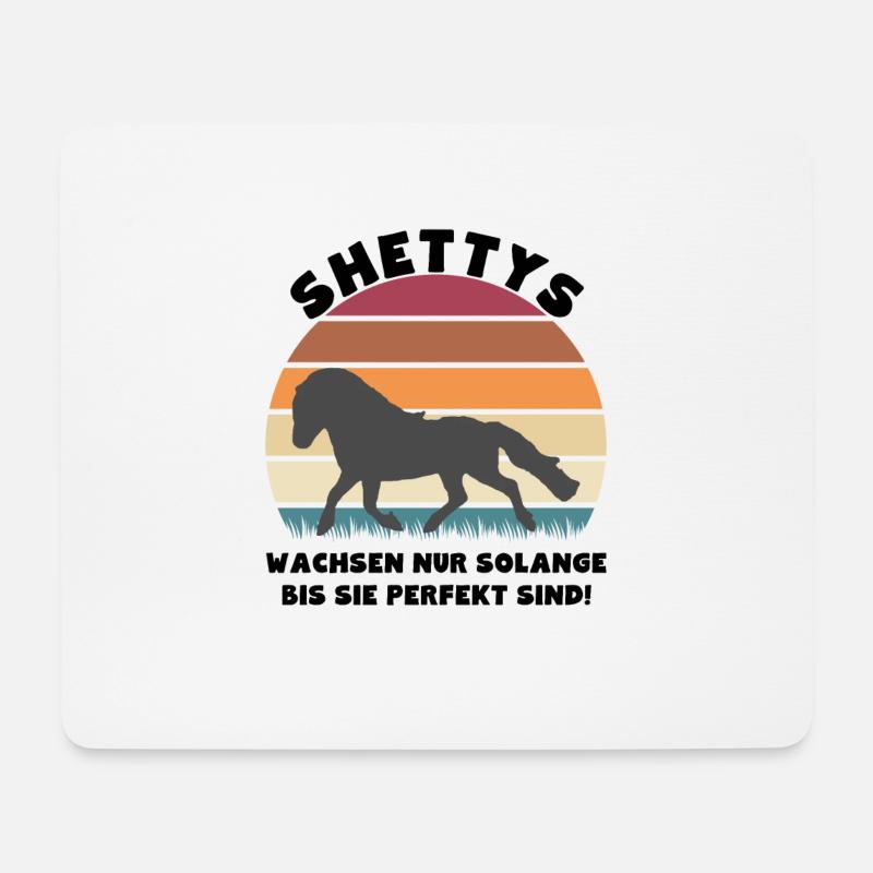 Shettys wachsen nur solange bis sie perfekt sind - Mousepad (Querformat) - Weiß