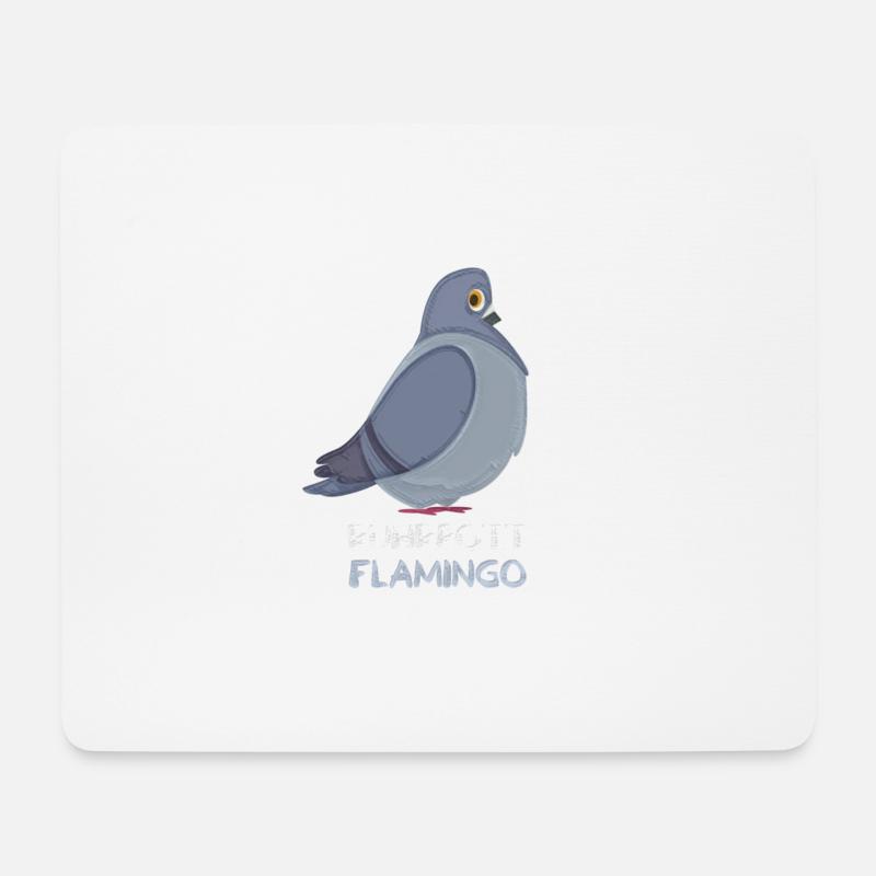 Ruhrpott Flamingo Ruhrgebiet lustiges Design - Mousepad (Querformat) - Weiß