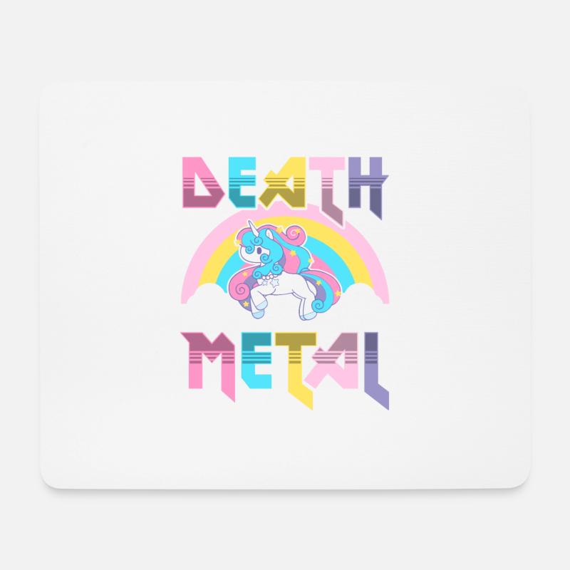 Death Metal - Mousepad (Querformat) - Weiß