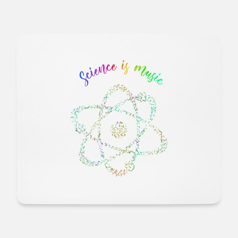 science is music - Mousepad (Querformat) - Weiß