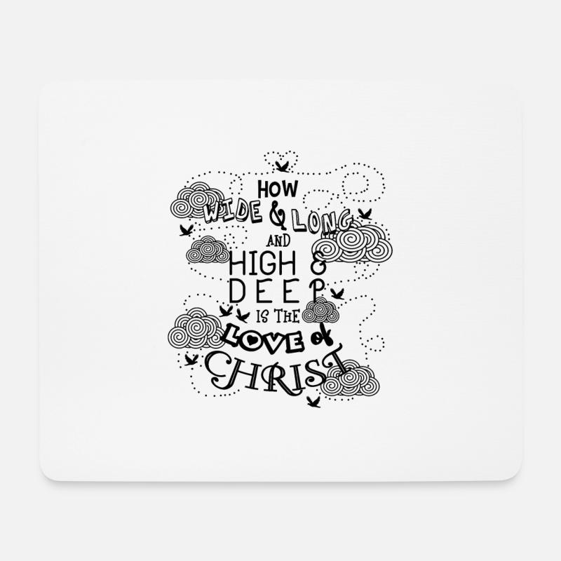 Bibelvers Bibel - Mousepad (Querformat) - Weiß