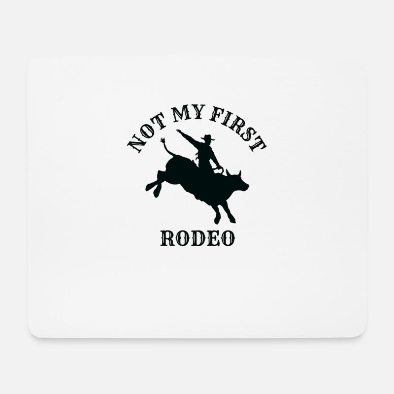 Nicht mein erstes Rodeo - Mousepad (Querformat) - Weiß