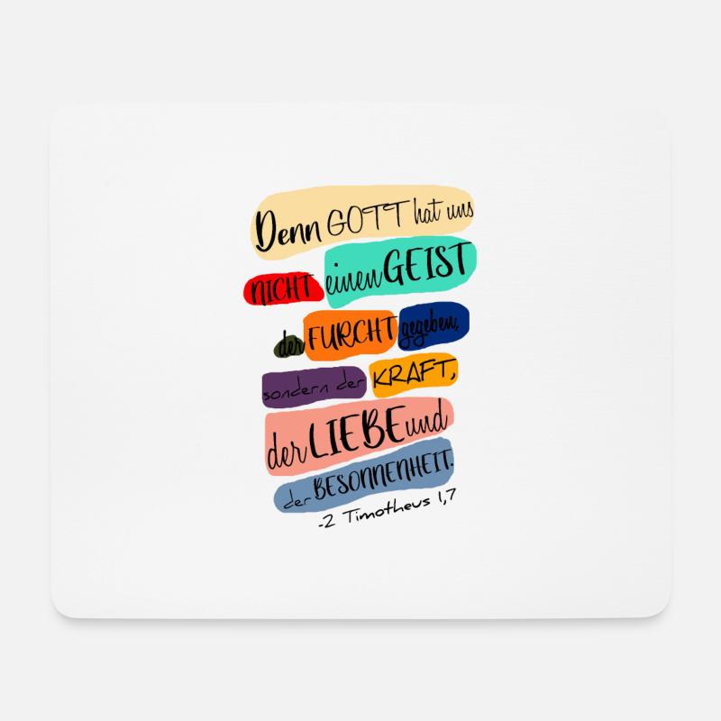 Bibel Inspiration christlich - Mousepad (Querformat) - Weiß