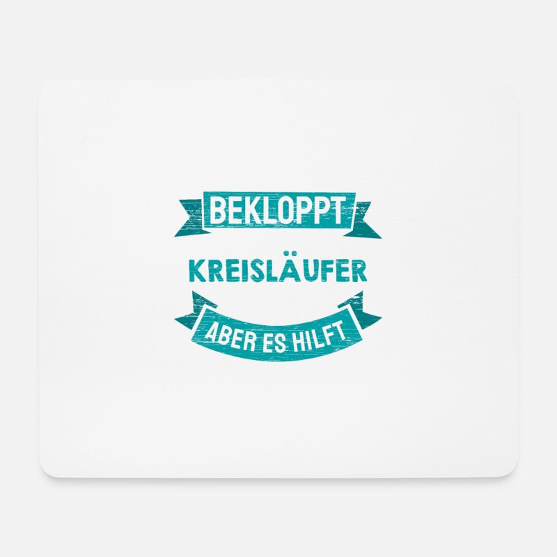 Handball Verein Kreisläufer Lustig Spruch - Mousepad (Querformat) - Weiß