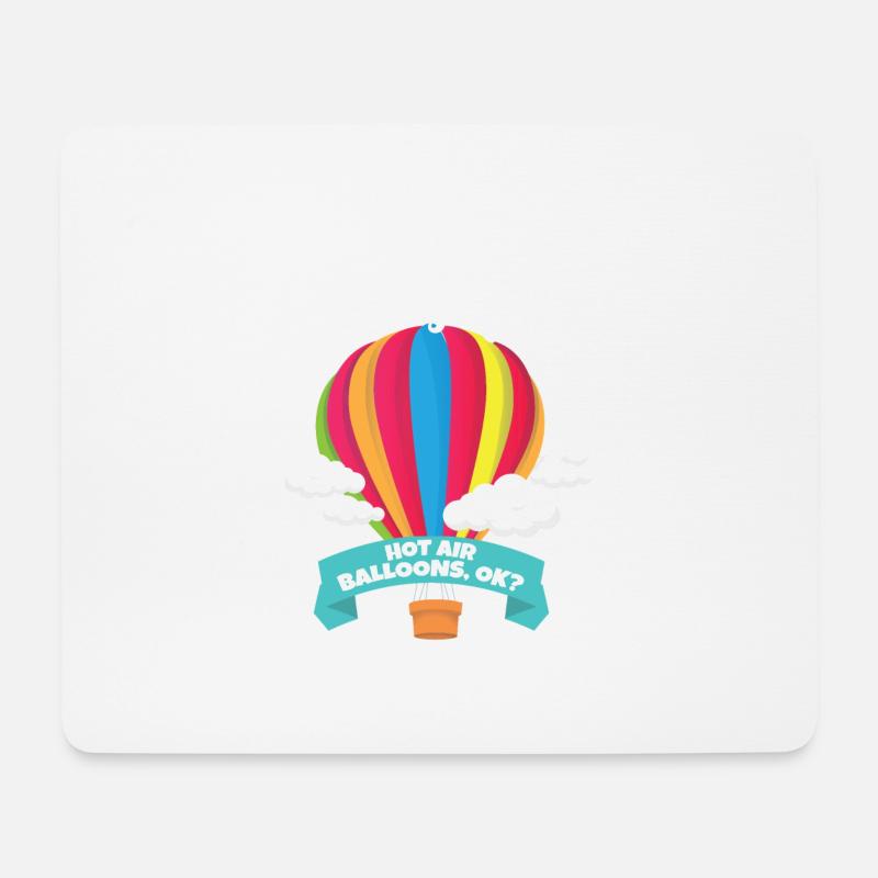 Hot Air Balloons - Mousepad (Querformat) - Weiß