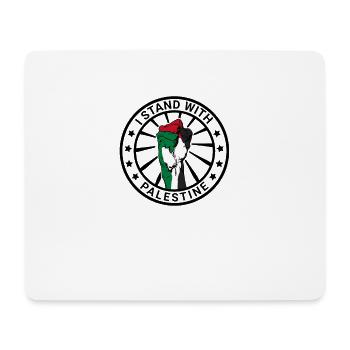 I Stand With Palestine Freedom for Palestine - Mouse Pad (horizontal) - white - Front