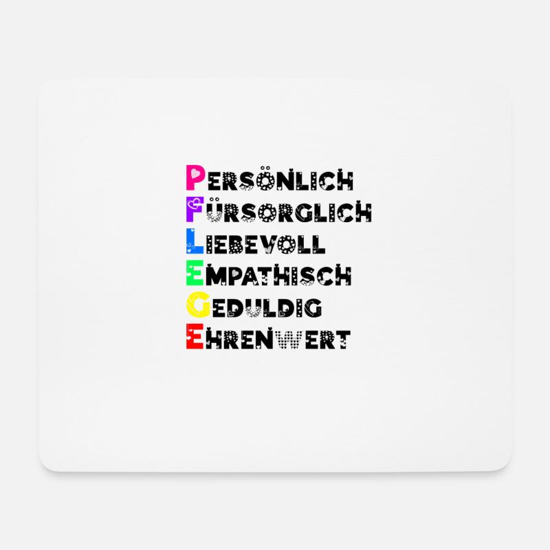 Altenpflege Definition Von Pflege - Mousepad (Querformat) - Weiß