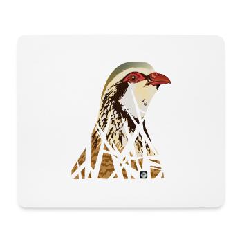 Perdrille - Mousepad (Querformat) - Weiß - Vorne
