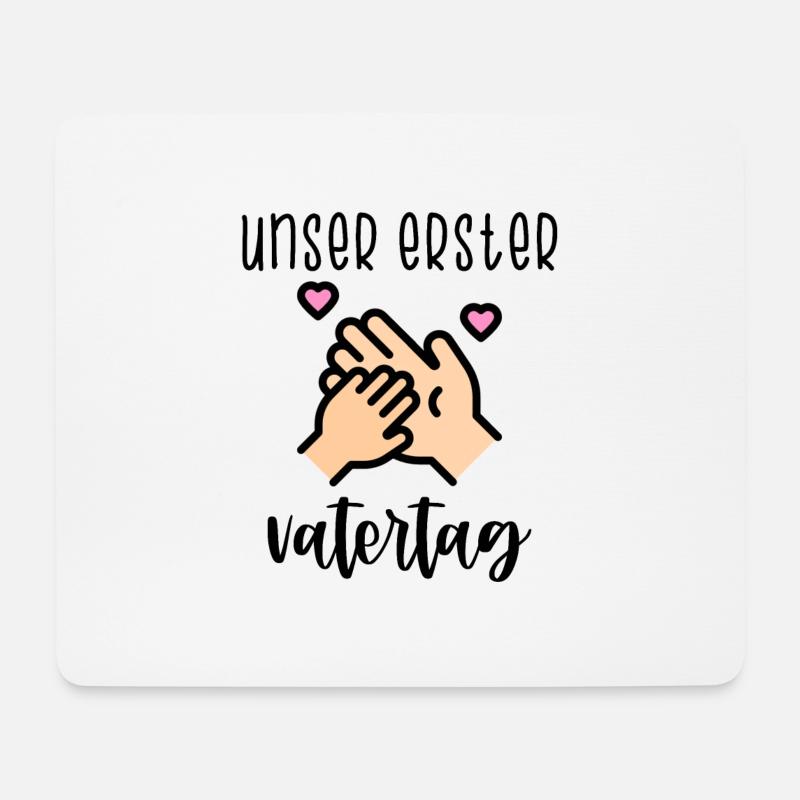 Unser erster Vatertag Geschenk zum Vatertag - Mousepad (Querformat) - Weiß