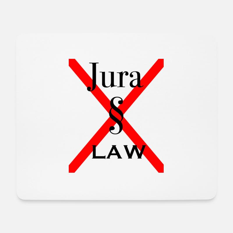 Jura Paragraph Anwalt Geschenk - Mousepad (Querformat) - Weiß
