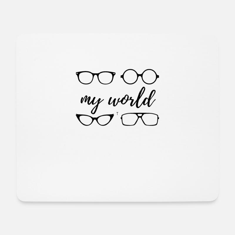 Meine Welt Optiker - Mousepad (Querformat) - Weiß