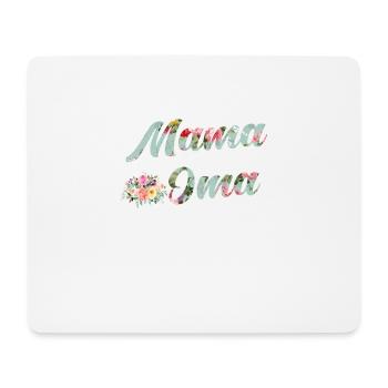 Maman et grand-mère - Tapis de souris (format paysage) - blanc - Devant