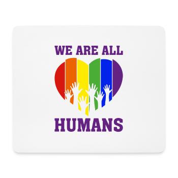 Christopher Streed Day We are ALL HUMANS Geschenk - Mousepad (Querformat) - Weiß - Vorne