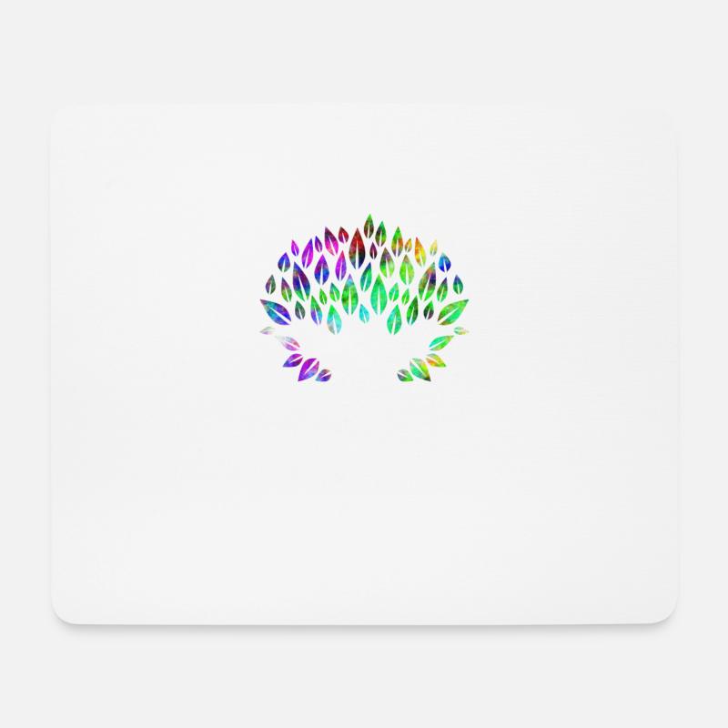 Hands tree psychedelic - Mouse Pad (horizontal) - white