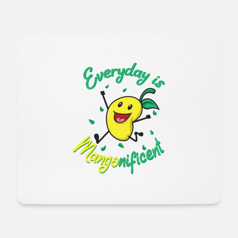 Mangonificent Essen und Mango-Liebhaber Geschenk - Mousepad (Querformat) - Weiß