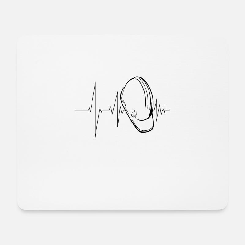 Gerüstbauer - Mousepad (Querformat) - Weiß