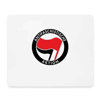 Antifaschistische Aktion, Antifa Logo, Flaggen - Mousepad (Querformat) - Weiß - Vorne