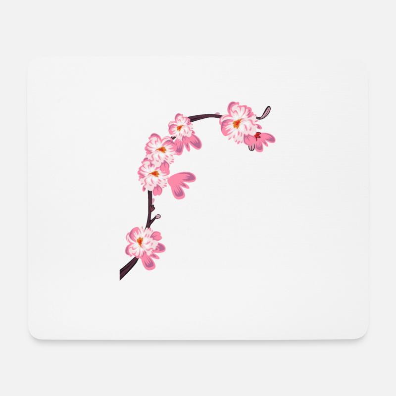 Sakura Fest Kirschblüten Cherry Blossoms Japanisch - Mousepad (Querformat) - Weiß