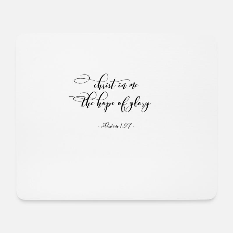 Glaube & Christliche Klamotten - Mousepad (Querformat) - Weiß