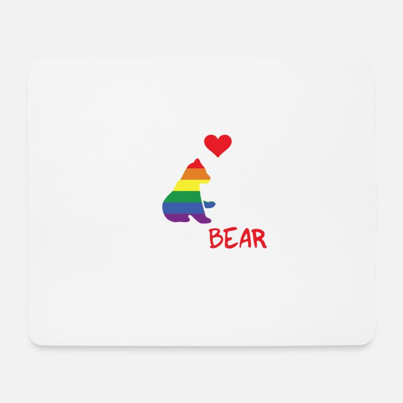 Mama Bear LGBTQ Mom Pride - Mousepad (Querformat) - Weiß