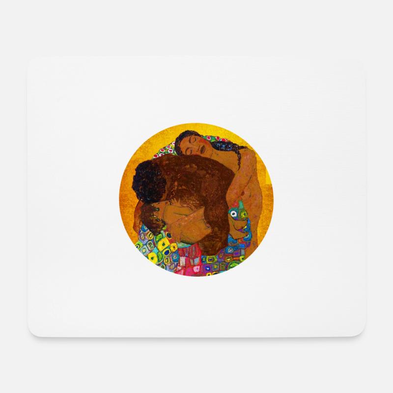 Klimt The Family - Mousepad (Querformat) - Weiß