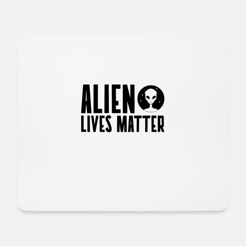 Alien Lives Matter - Mousepad (Querformat) - Weiß
