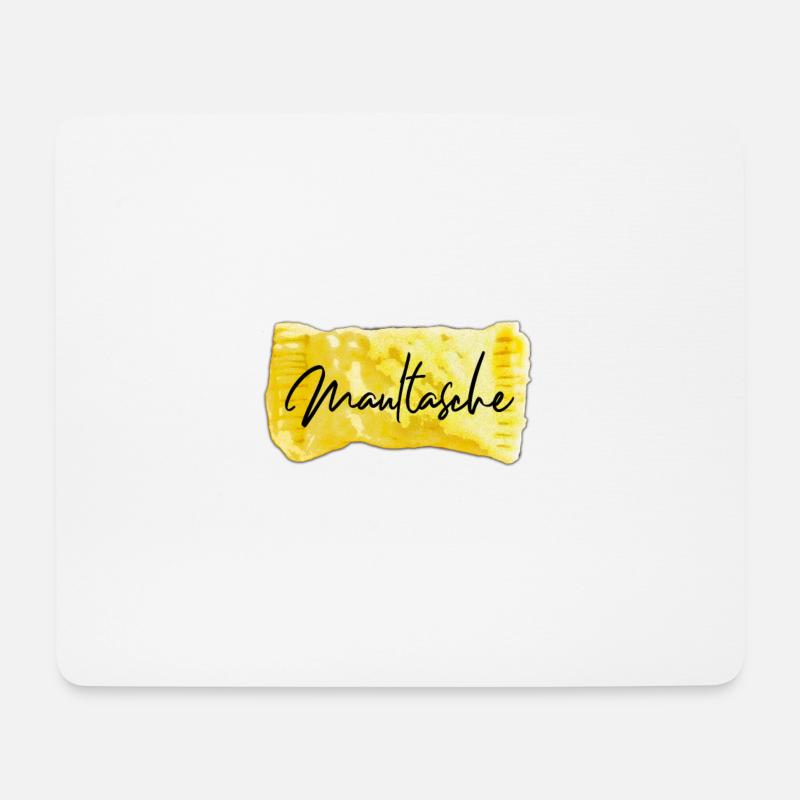 Maultasche | - Mousepad (Querformat) - Weiß