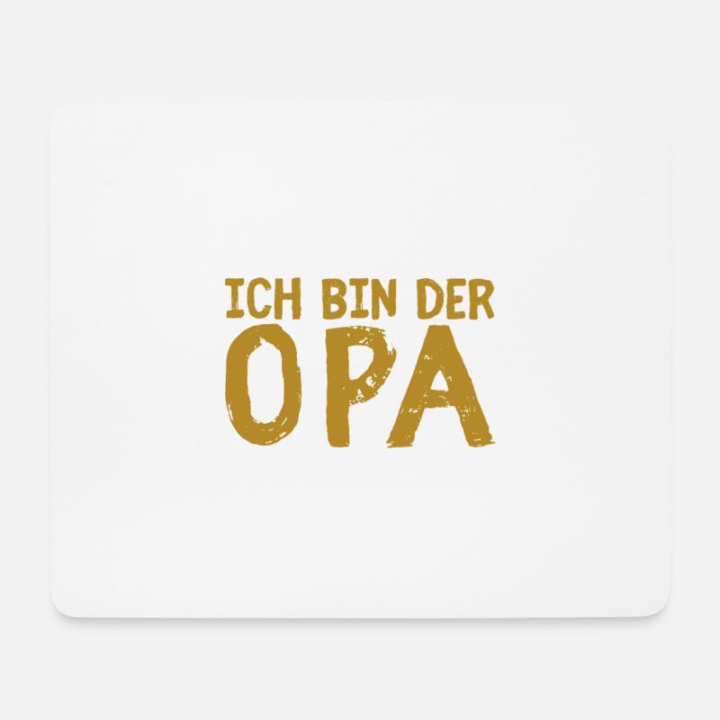 Opa - Ich muss nicht nein sagen - Mousepad (Querformat) - Weiß