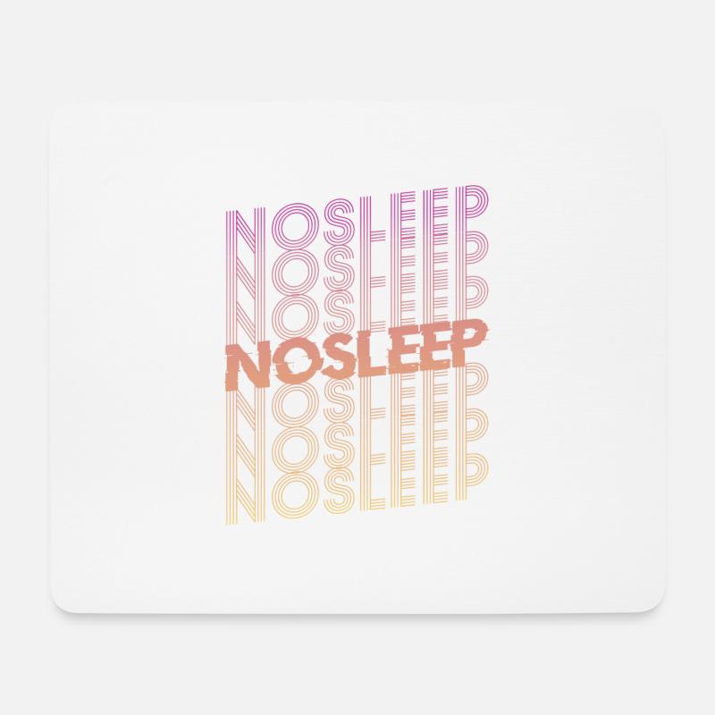 No Sleep Rave Festival EDM Techno Raven Musik Goa - Mousepad (Querformat) - Weiß