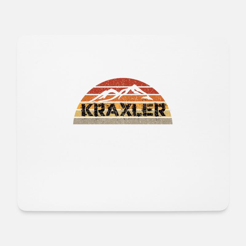 Berg Kraxler Wanderer Bergsteiger Geschenkidee - Mousepad (Querformat) - Weiß