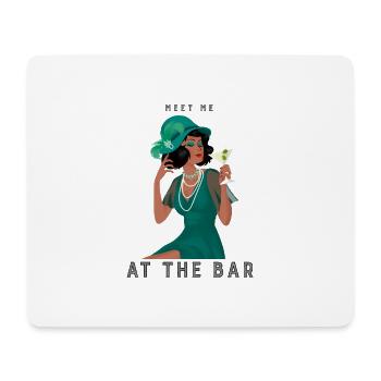 Art Deco - meet me at the bar - Mouse Pad (horizontal) - white - Front
