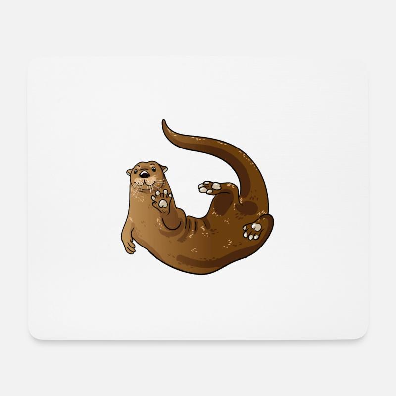 Otter - Mouse Pad (horizontal) - white