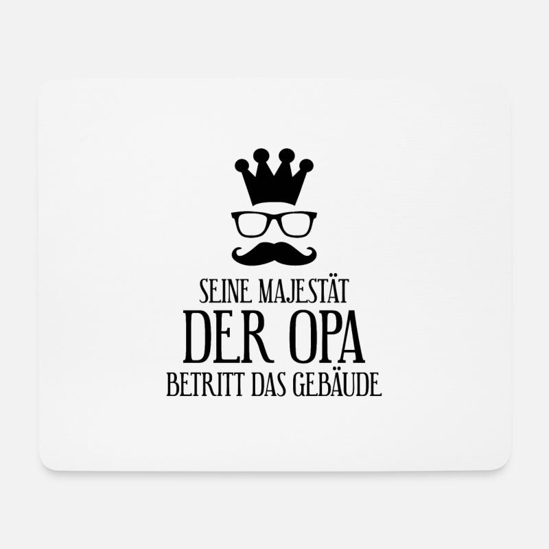 Opa - Mousepad (Querformat) - Weiß
