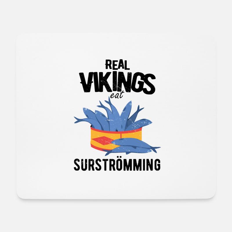 Surströmming Skandinavien Schweden Wikinger - Mousepad (Querformat) - Weiß