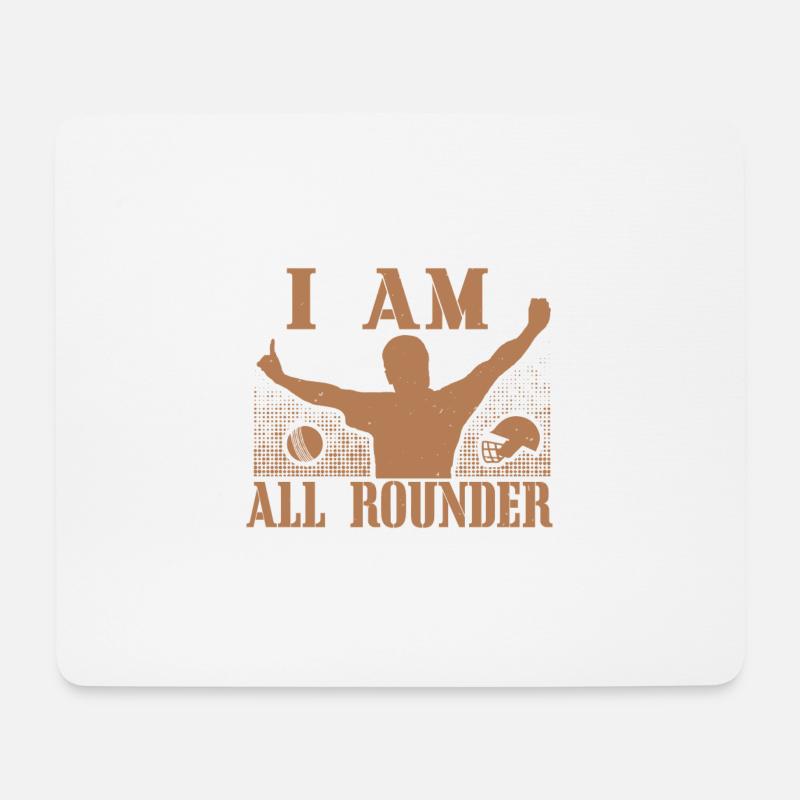 Ich bin Allrounder - Mousepad (Querformat) - Weiß