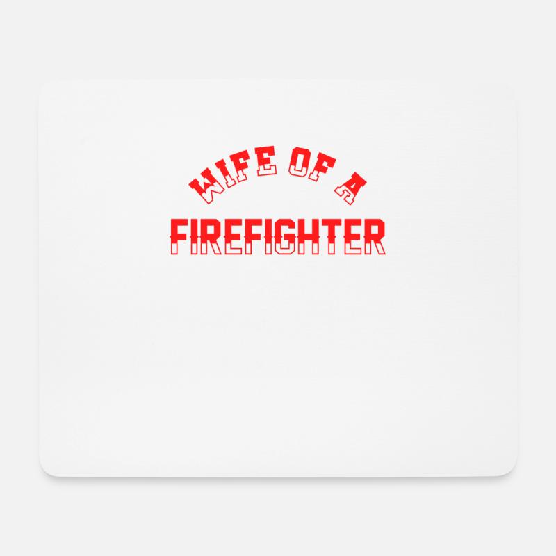 Ehefrau Feuerwehr Feuer Stolz - Mousepad (Querformat) - Weiß
