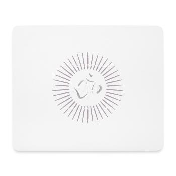 Gayatri Mantra Yoga Kleidung Geschenk OM T-Shirt - Mousepad (Querformat) - Weiß - Vorne