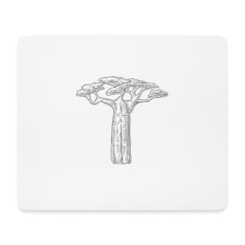 cadeau d'amant d'arbres baobab Afrique Graphique - Tapis de souris (format paysage) - blanc - Devant