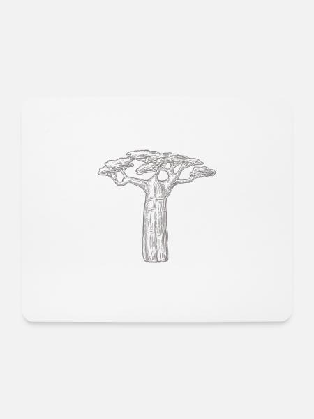 baobab trees lover gift Africa Graphic - Mouse Pad (horizontal) - white