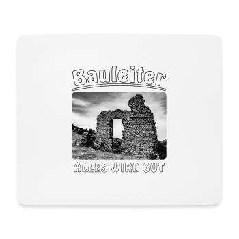 Haus verfallen Bauleiter Alles wird gut - Mousepad (Querformat) - Weiß - Vorne