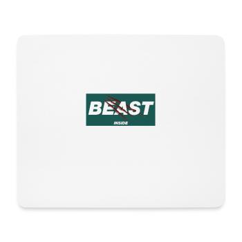 Beast Inside - Mouse Pad (horizontal) - white - Front