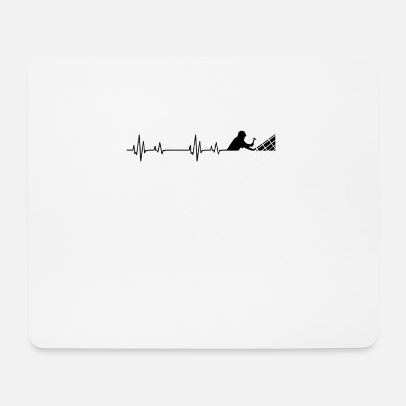 Dachdecker Geburtstag Herzschlag - Mousepad (Querformat) - Weiß
