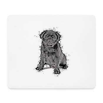 cute pug puppy gift idea pugs pug shirt - Mouse Pad (horizontal) - white - Front