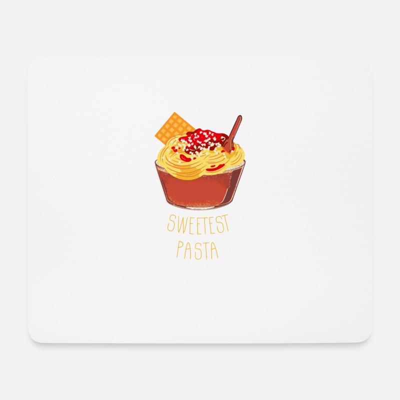 Spaghettieis - Icecream - Sweetest Pasta Eis - Mousepad (Querformat) - Weiß