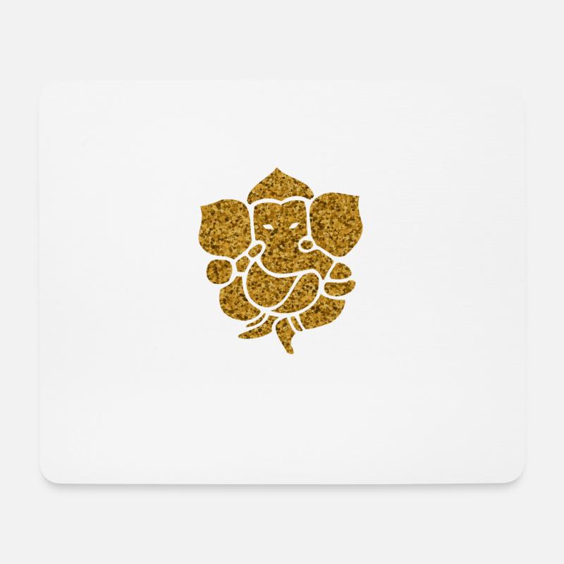 Ganesha Shaturthi Hindu - Mousepad (Querformat) - Weiß