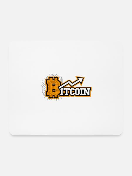 Bitcoin - Mousepad (Querformat) - Weiß