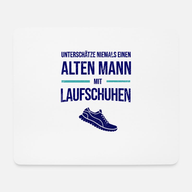 Marathonläufer Marathon Laufgruppe Läufer Geschenk - Mousepad (Querformat) - Weiß