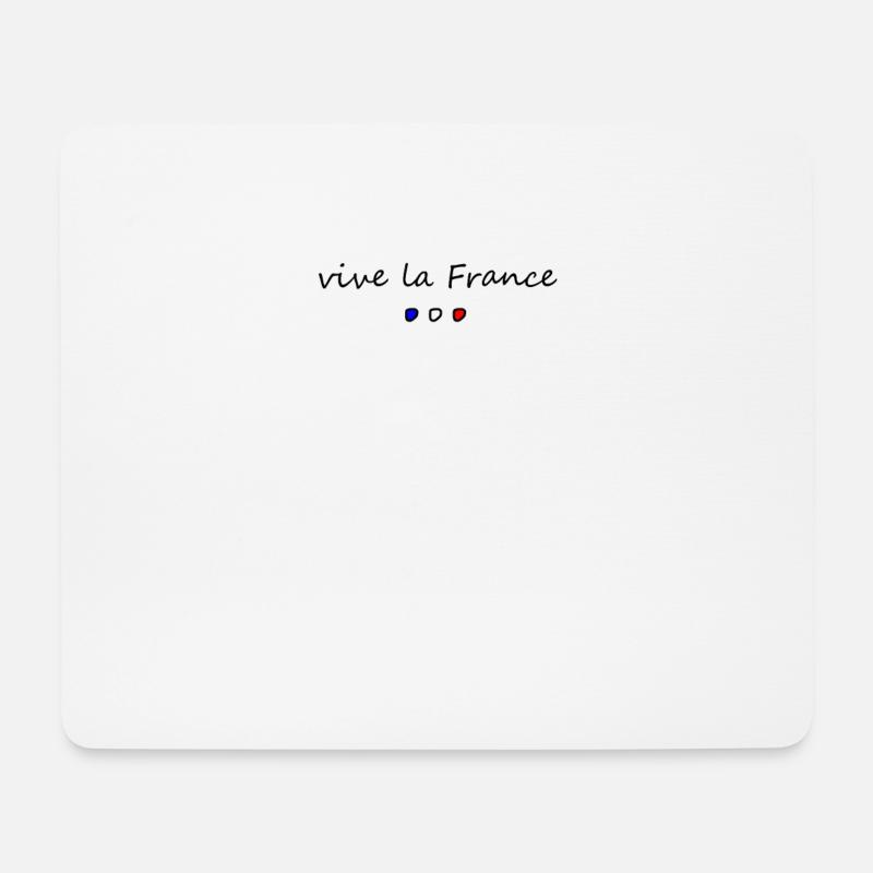 vive la France - Mousepad (Querformat) - Weiß