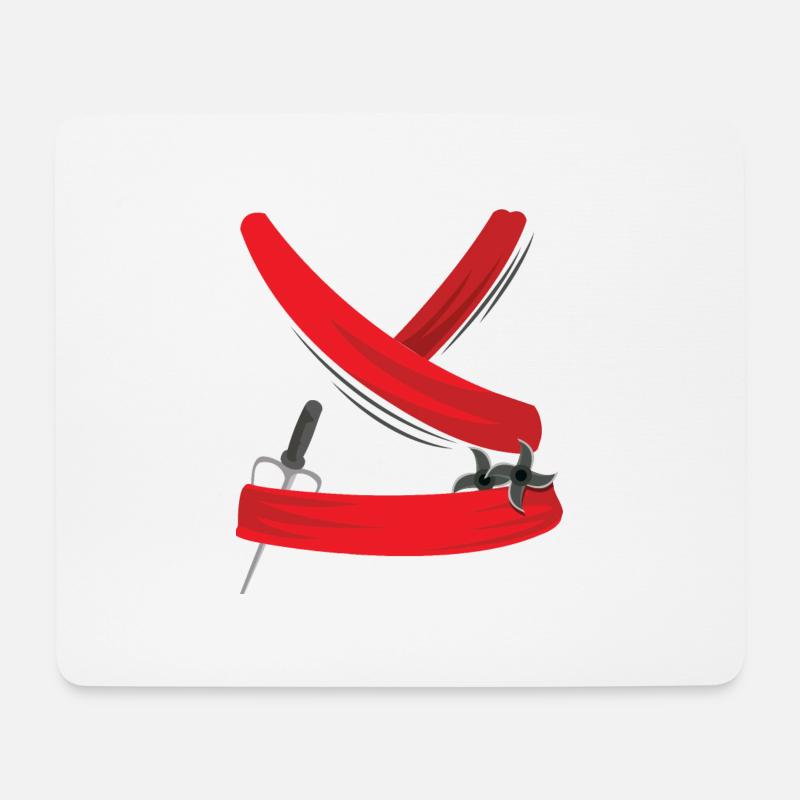 Ninja Costume Halloween Lover Ninja - Mousepad (Querformat) - Weiß